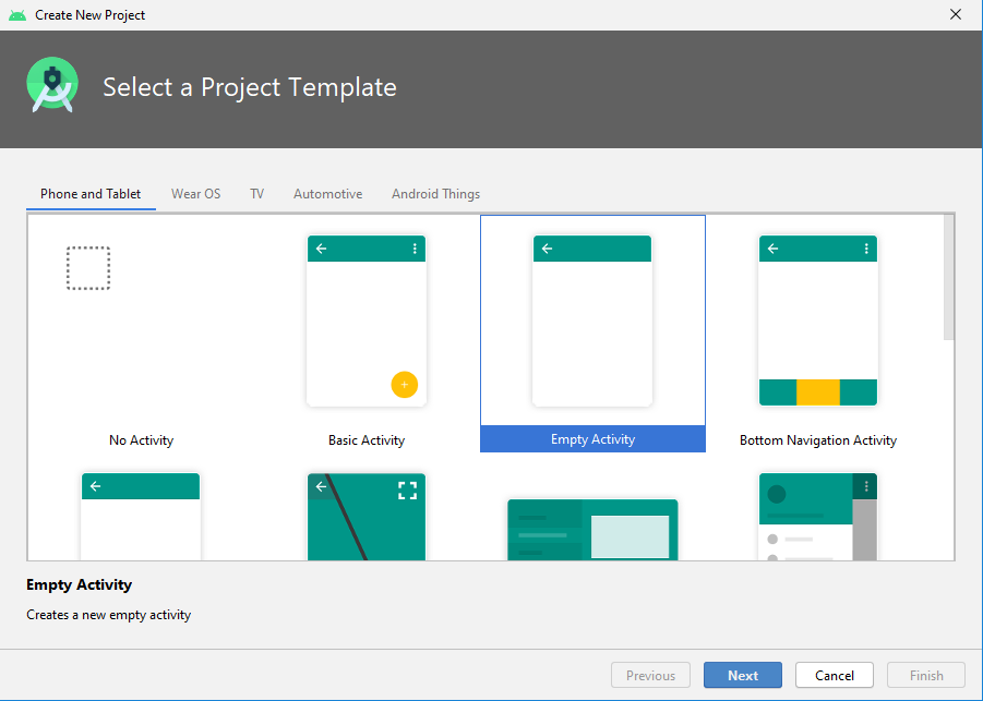 Start Android Studio and Open a New Project 1